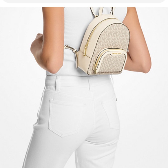 Michael Kors Cream Backpack - Picture 2 of 3